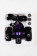 Фиолетовый вибростимулятор в форме мышки на регулируемых ремешках