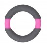 Серое эрекционное кольцо NEON STIMU RING 37MM GREY/PINK