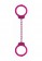 Металлические розовые оковы Pleasure Legcuffs