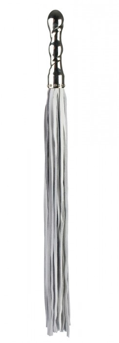 Белая плетка Luxury Whip 18k-Whitegold plated White с покрытой белым золотом рукоятью