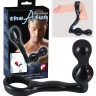 Чёрное эрекционное кольцо с анальным стимулятором Anal Cockring