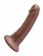 Коричневый фаллоимитатор на присоске 6  Cock - 15,2 см.