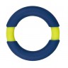Синее эрекционное кольцо NEON STIMU RING 42MM BLUE/YELLOW