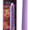 Фиолетовый шелковистый вибратор Brees Silky Smooth Straight Vibe - 17 см.