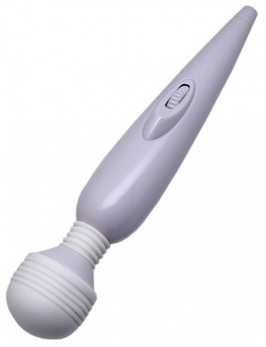 Белый вибромассажёр Mimi Magic Wand - 19,2 см.