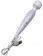 Белый вибромассажёр Mimi Magic Wand - 19,2 см.