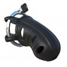 Черный замок верности Hardcore Silicone Cock Blocker