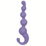 Упругая сиреневая цепочка LAmour Premium Silicone Beaded Probes - 17 см.