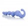 Упругая сиреневая цепочка LAmour Premium Silicone Beaded Probes - 17 см.