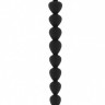 Чёрная анальная цепочка Anal Chain No.28 - 24,5 см.