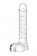 Стеклянный прозрачный фаллоимитатор Sexus Glass - 21 см.