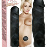 Вибратор-реалистик Nature Skin Big Vibe Black - 22 см.