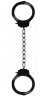 Черные оковы на ноги Pleasure legcuffs