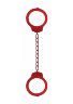 Металлические красные оковы Pleasure Legcuffs