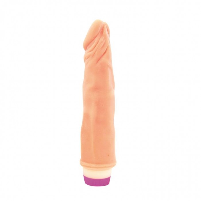 Вибратор Realistic Cock Vibe телесного цвета - 21 см.