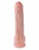 Телесный фаллоимитатор на присоске 13  Cock with Balls - 35,6 см.