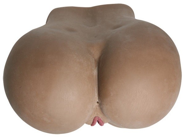 Попа и вагина мулатки с вибрацией и функцией нагрева CyberSkin Virtual Sex Ultra Big Ass Bang Doggy Style Pussy   Ass Dark