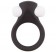 Чёрное эрекционное виброкольцо LIT-UP SILICONE STIMU RING 2 BLACK