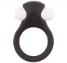Чёрное эрекционное виброкольцо LIT-UP SILICONE STIMU RING 2 BLACK