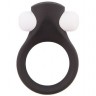 Чёрное эрекционное виброкольцо LIT-UP SILICONE STIMU RING 2 BLACK