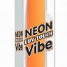 Оранжевый водонепроницаемый вибратор Neon Luv Touch Vibe - 19 см.