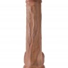 Фаллоимитатор-мулат на присоске 13  Cock with Balls - 35,6 см.