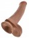 Фаллоимитатор-мулат на присоске 13  Cock with Balls - 35,6 см.