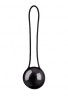 Черный вагинальный шарик Pleasure Ball Deluxe