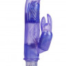 Фиолетовый вибромассажер 10-Function Bendie Bounding Bunny Vibes - 22,8 см.