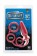 Красное эрекционное кольцо с подхватом и анальным стимулятором MENZSTUFF 3.5INCH DOUBLE RING ANAL PLUG