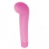 Розовый вибростимулятор для G-точки G-PLEASURE STYM SILICONE - 12,5 см.