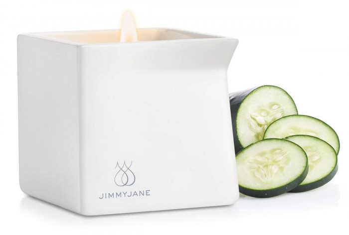 Массажная свеча JimmyJane Afterglow Massage Candle с ароматом огурца