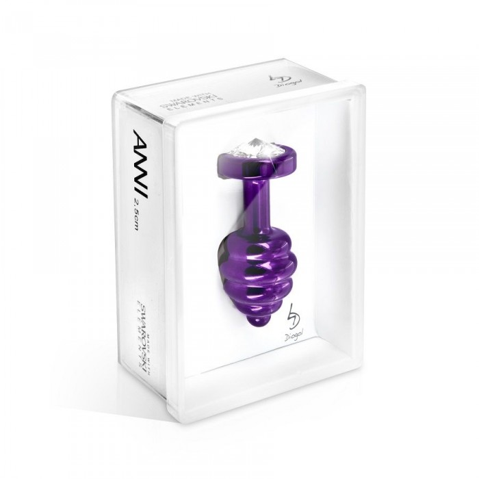 Фиолетовый винтовой плаг ANNI Ano purple T2 - 7,5 см.