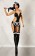 Костюм горничной Fancy Maid costume из ткани с эффектом мокрого блеска