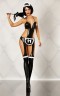 Костюм горничной Fancy Maid costume из ткани с эффектом мокрого блеска