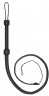 Черный витой кнут Twisted Whip Real Leather Bullwhip - 147 см.