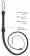 Черный витой кнут Twisted Whip Real Leather Bullwhip - 147 см.