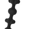 Чёрная анальная цепочка Flower Chain - 26,5 см.