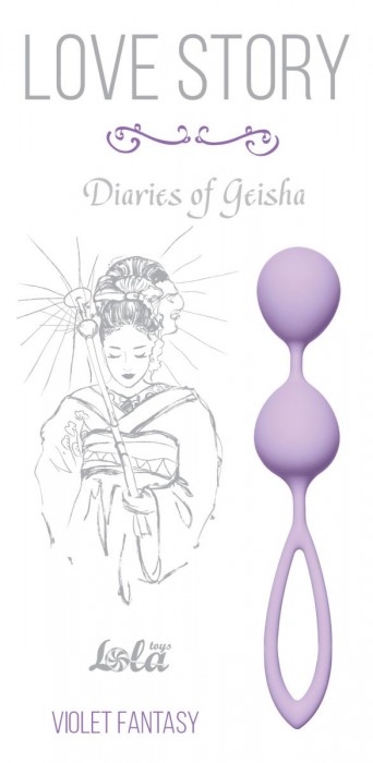 Сиреневые вагинальные шарики Diaries of a Geisha