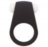 Чёрное эрекционное виброкольцо LIT-UP SILICONE STIMU RING 4 BLACK