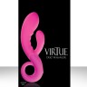 Вибратор со стимулятором клитора VIRTUE DUO - 17,5 см.