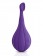 Фиолетовый вибростимулятор Focus Sonic Vibrator с 3 насадками