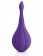 Фиолетовый вибростимулятор Focus Sonic Vibrator с 3 насадками