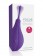 Фиолетовый вибростимулятор Focus Sonic Vibrator с 3 насадками