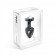 Чёрный анальный плаг Anni R Butterfly Black T2 Crystal - 7,5 см.