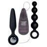 Набор черных анальных вибраторов Booty Call Booty Vibro Kit