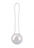 Серебристый вагинальный шарик Pleasure Ball Deluxe