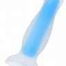 Голубая, светящаяся в темноте анальная втулка Namor Glow - 12,5 см.