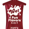 Разогревающий лубрикант Fun Flavors 4-in-1 Popp n Cherry с ароматом вишни - 10 мл.