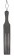 Черная шлепалка Three Finger Paddle Tawse - 51 см.